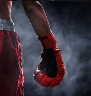 Boxing training at Olympia