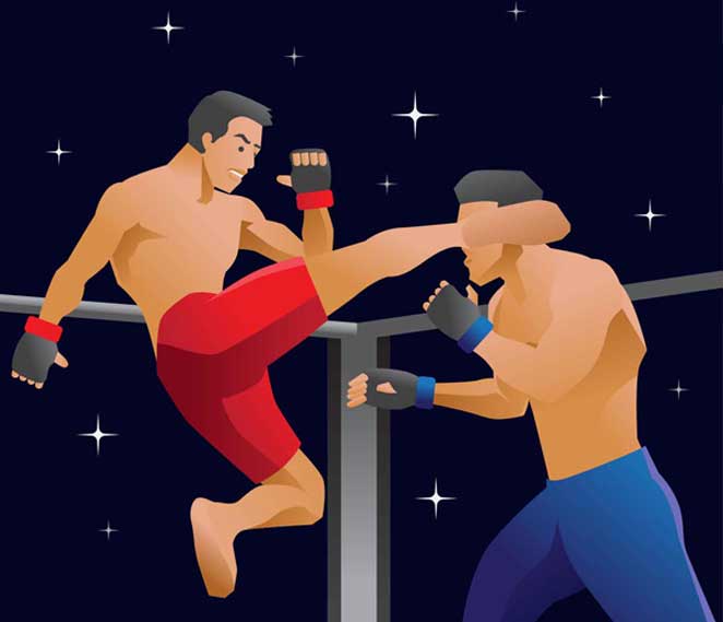 Kickboxing class